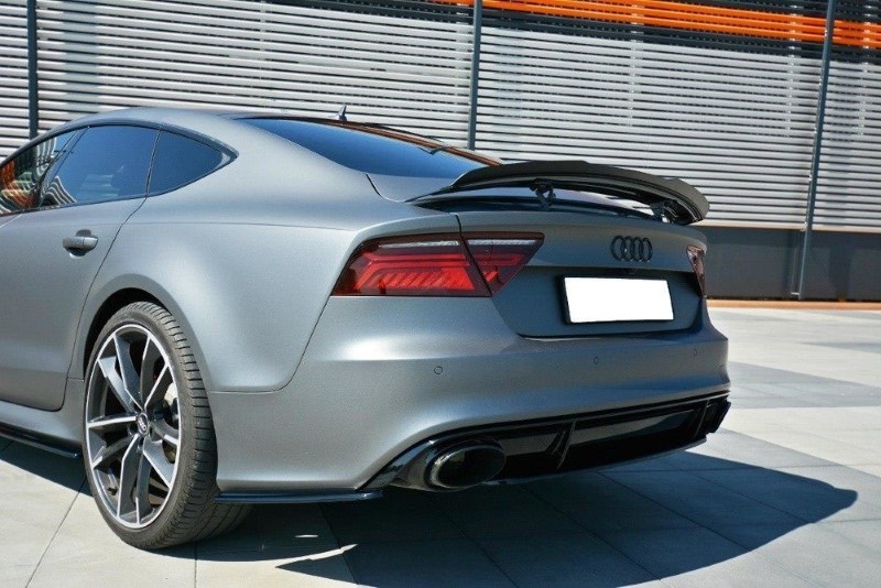Zijdiffuser V.1 Audi RS7 C7 FL Maxton Glans Zwart
