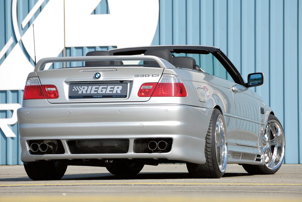Voorbumper CS look BMW E46 coupe/cabrio Rieger