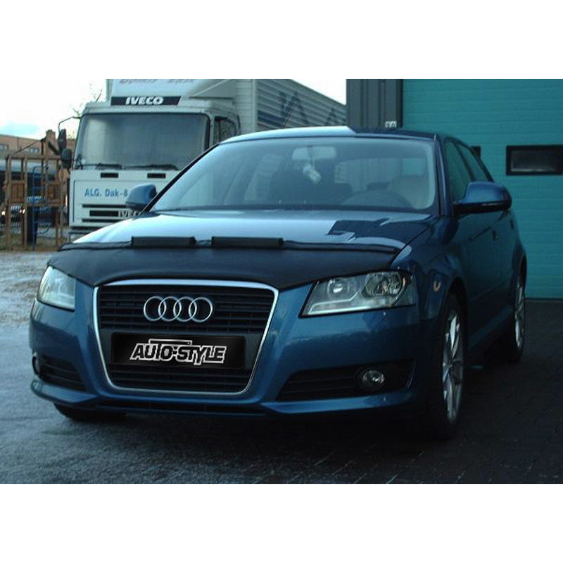 Motorkapsteenslaghoes  Audi A3 8P 2009- zwart (facelift)