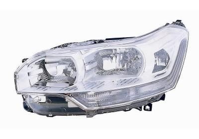koplamp, H7+H7+H1, incl stelmotortje, met draaimodule, links,-10