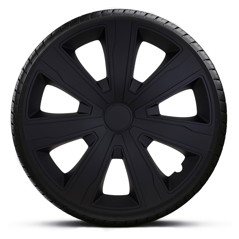 4-Delige Wieldoppenset Tenzo 15-inch zwart