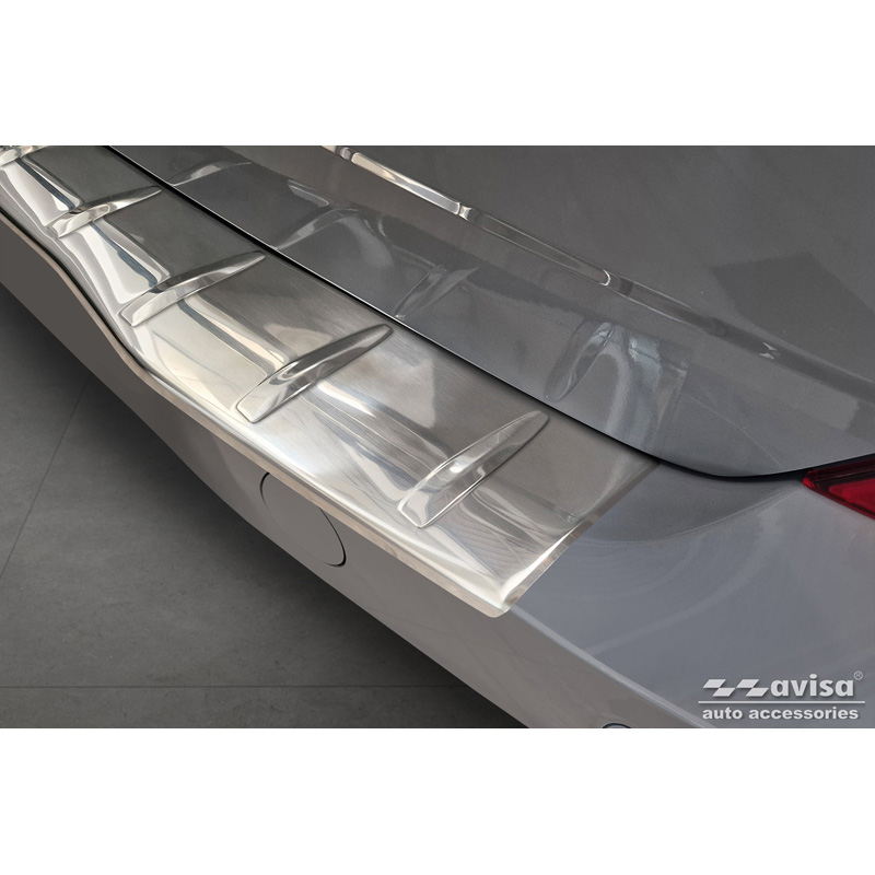 RVS Achterbumperprotector  Ford Transit Custom & Tourneo Custom (V710) 2023- / Volkswagen Transporter T7 2024- 'Ribs'