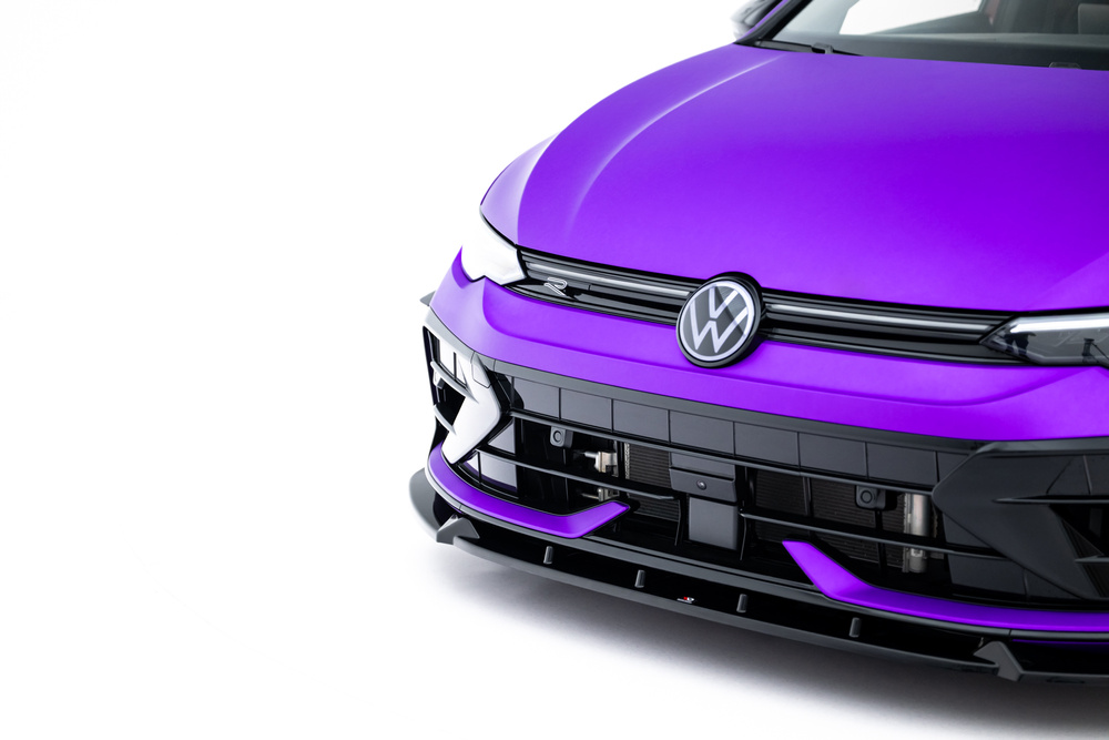Voorspoiler V.3 + Flaps Volkswagen Golf R Mk8 Facelift Maxton