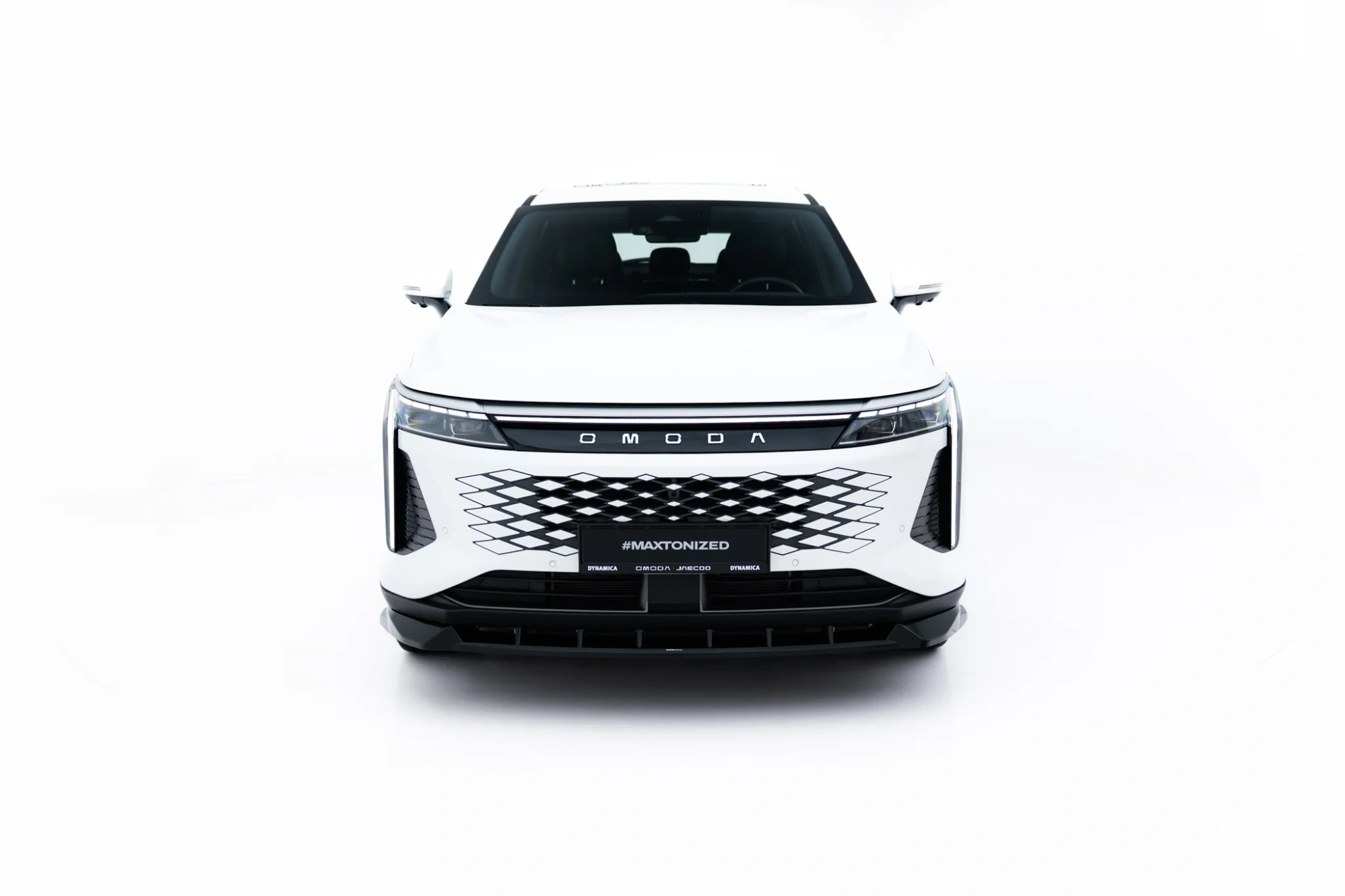 Front Splitter Omoda 9 Mk1 Maxton Glanzend Zwart