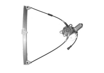 raammechanisme, 3 drs, incl motor, links Renault Clio, 2001-2005
