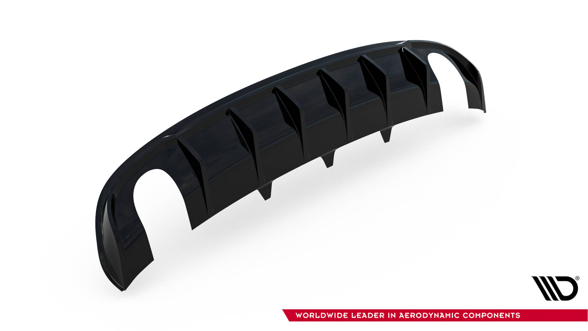 Achter Diffuser Audi A4 S-Line Sedan / Avant B8 Maxton Glanzend zwart