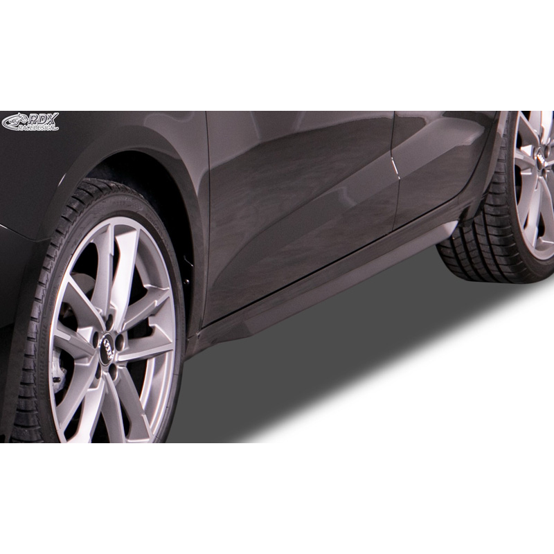 Sideskirts 'Slim'  Audi A1 (GB) 2018- (ABS zwart glanzend)