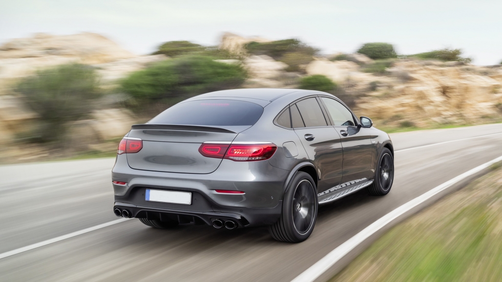 Diffusor Mercedes GLC C253 (2020-..) Coupe Facelift GLC43 incl. Uitlaat Stukken Zwart