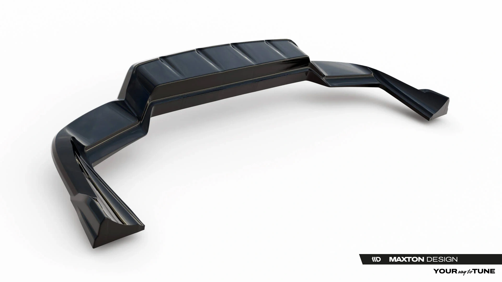 Diffuser Porsche Cayenne MK3 SUV/Coupe Maxton Glans Zwart