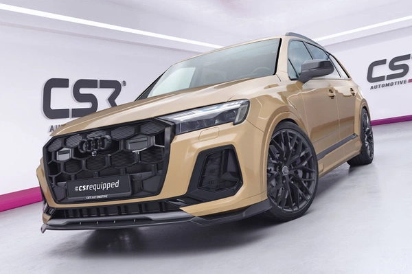 Voorspoiler Bekerspoilerlip Audi Q7 S-Line / SQ7 4M - Glans Zwart