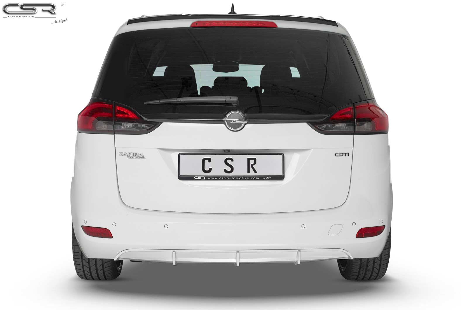 Achterspoiler Opel Zafira C Tourer glans zwart 2011– van CSR Automotive