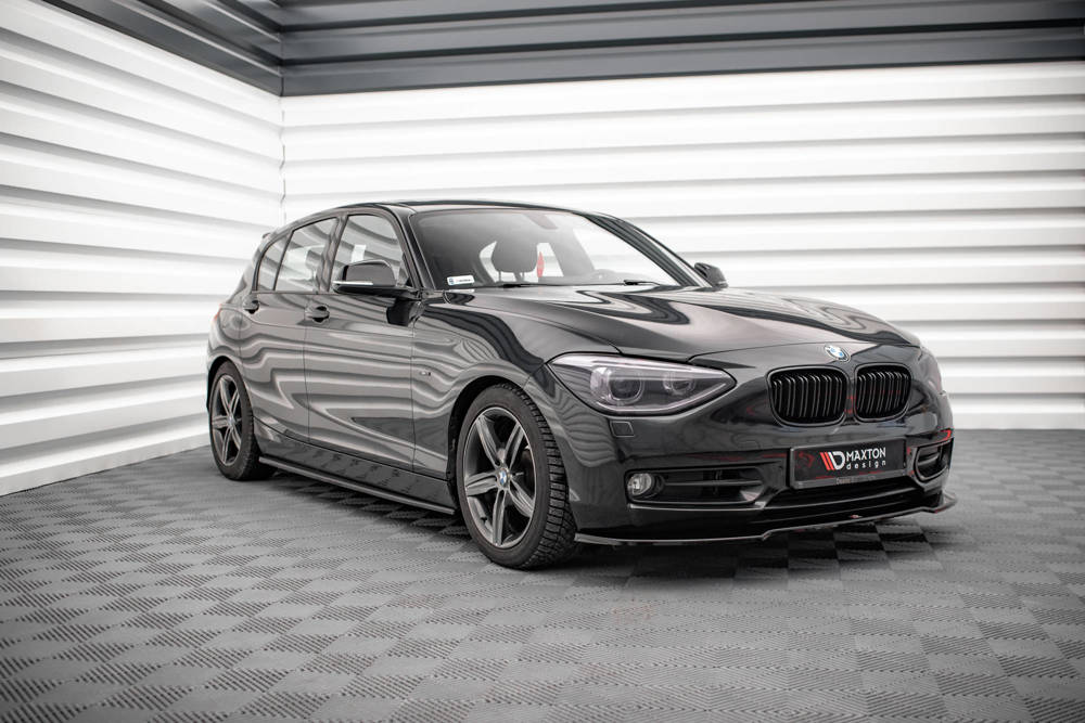 Zijskirts BMW 1-Serie F20  Maxton Glans Zwart