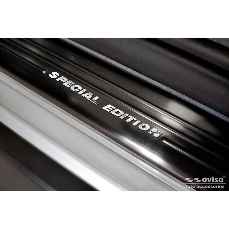 Zwart RVS Instaplijsten  Skoda Enyaq iV 2020- - 'Special Edition' - 4-delig