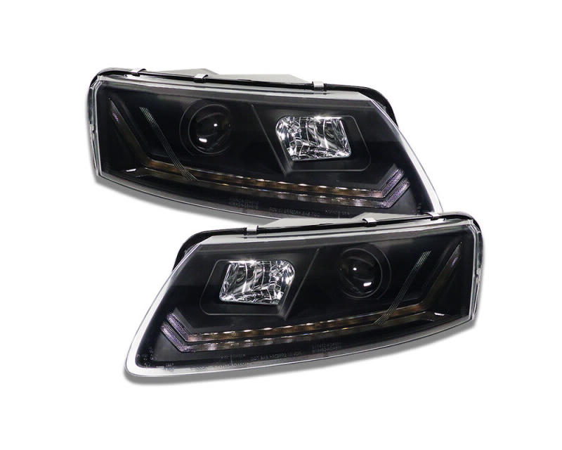 Headlights Audi A6 4F 09-11 Tube Dynamic LED black Halogen