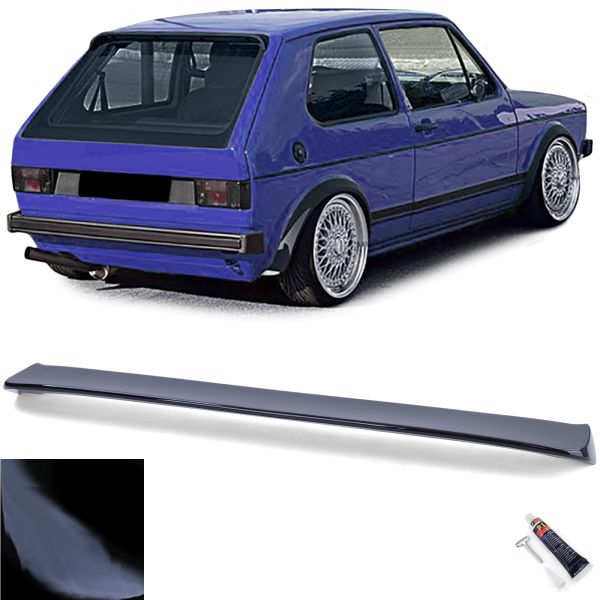 Achterklep Spoiler VW Golf 1 74-85 Glans Zwart