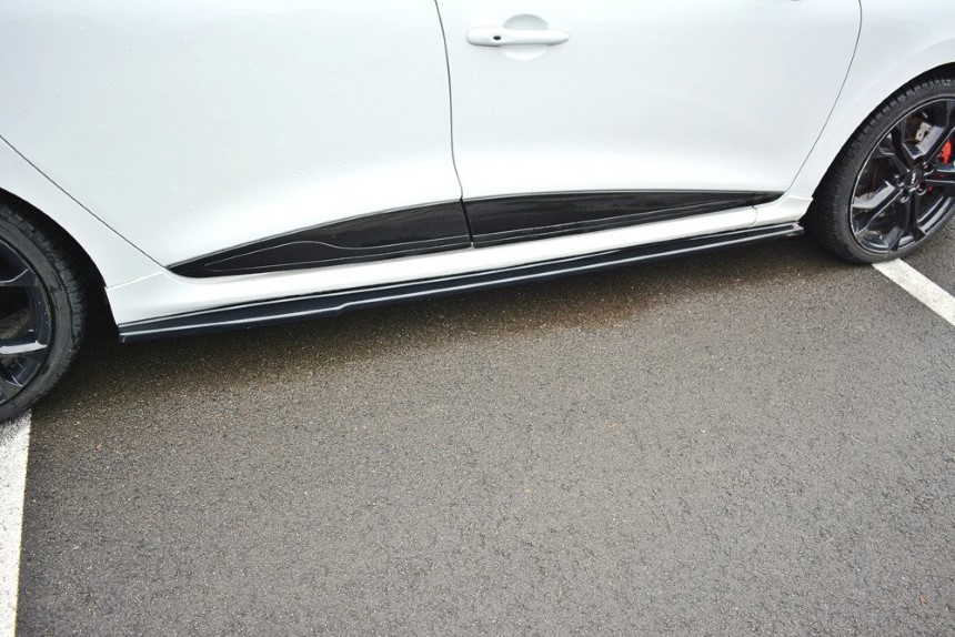 Zijskirts Renault Clio 4 RS Maxton Design glans zwart
