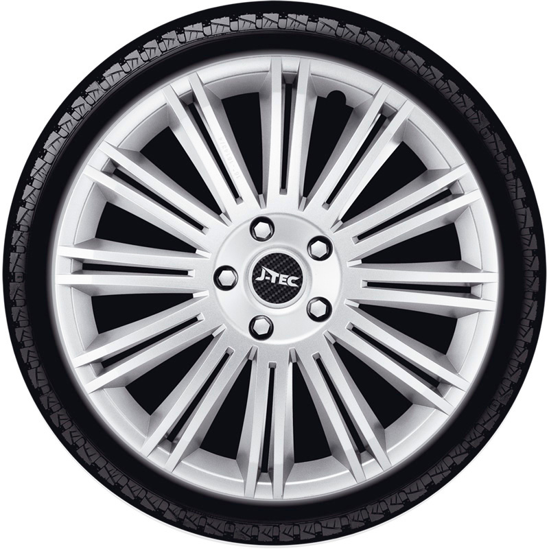 4-Delige J-Tec Wieldoppenset Discovery 13-inch zilver