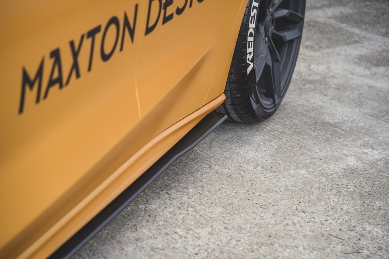 Duurzame Zijskirts Ford Focus ST / ST-Line Mk4 (Racing) Glanzend Zwart