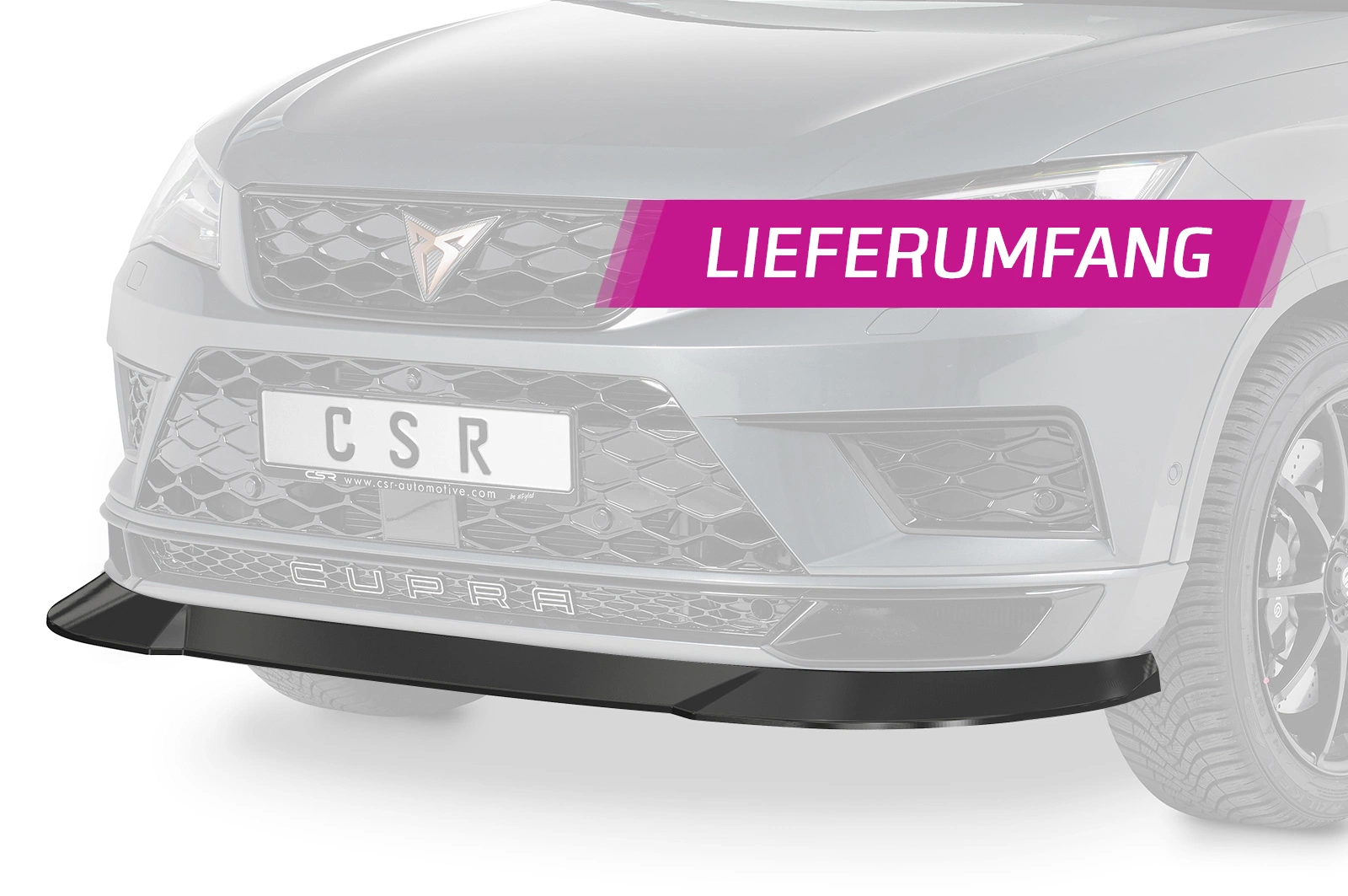 Voorspoiler Cupra Ateca Glans Zwart – 12/2018–11/2020