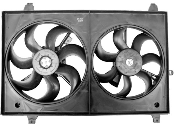 DUBBELE FAN CARENS 03-07 1.6/1.8/2.0 HANDGESCHAKELT/AUTOMAAT +AC