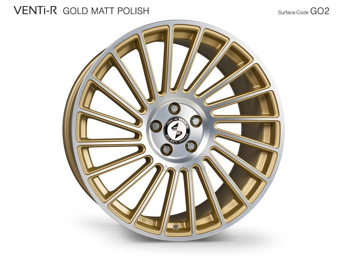 EtaBeta VENTi-R DC 9x19 5x108 ET25 Gold Matt Polish