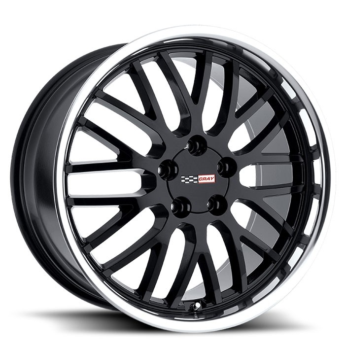 Velgen Cray Manta 20x9 5x120,65 ET50 Glanzend Zwart + Machined R