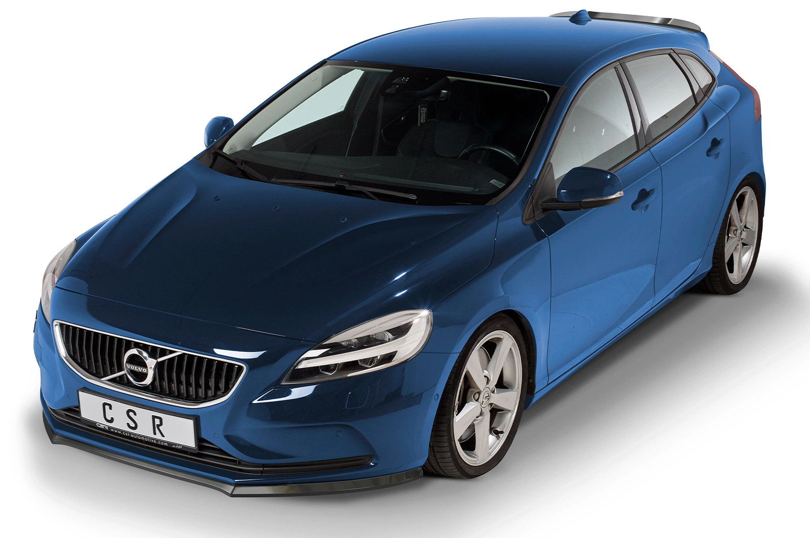 Voorspoiler Volvo V40 Glans Zwart van CSR (2012-2019)
