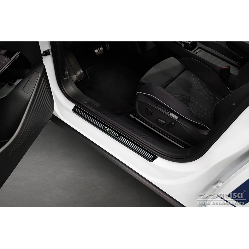 Zwart RVS Instaplijsten  Volkswagen ID.5 2021- 'E-Power' - 4-delig