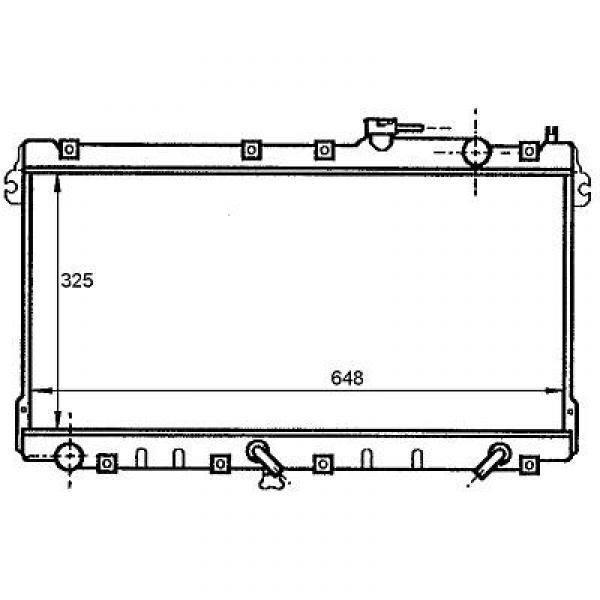 Radiator MAZDA MX 5 89-94 320x647 1.6 Ia