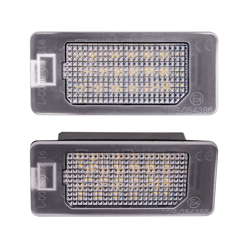 Set LED Nummerplaatverlichting  Fiat 500X (6X) 2018-2022 / 500X (7X) 2021- / 500e 2020- / Abarth 500 EV 2023- & Alfa Romeo Tonale 2022-
