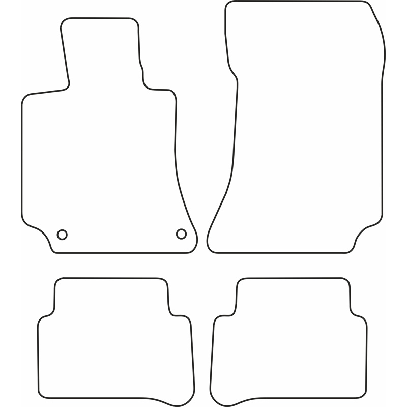 Automatten Velours  Mercedes E-Klasse W212 2009-2013