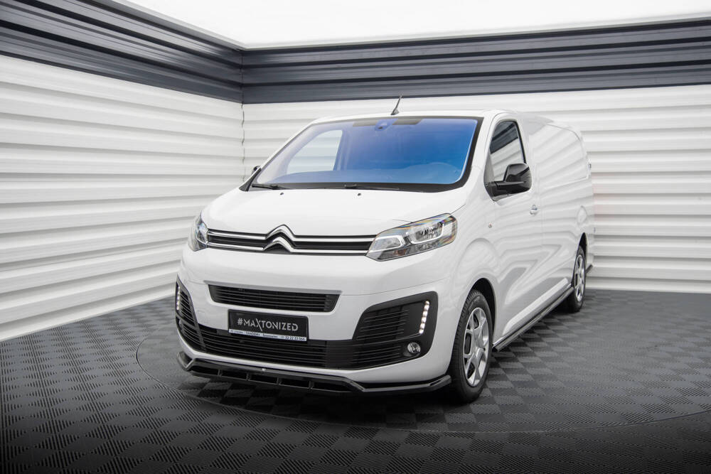 Voorspoiler Citroen Jumpy Mk3 Maxton Glans Zwart