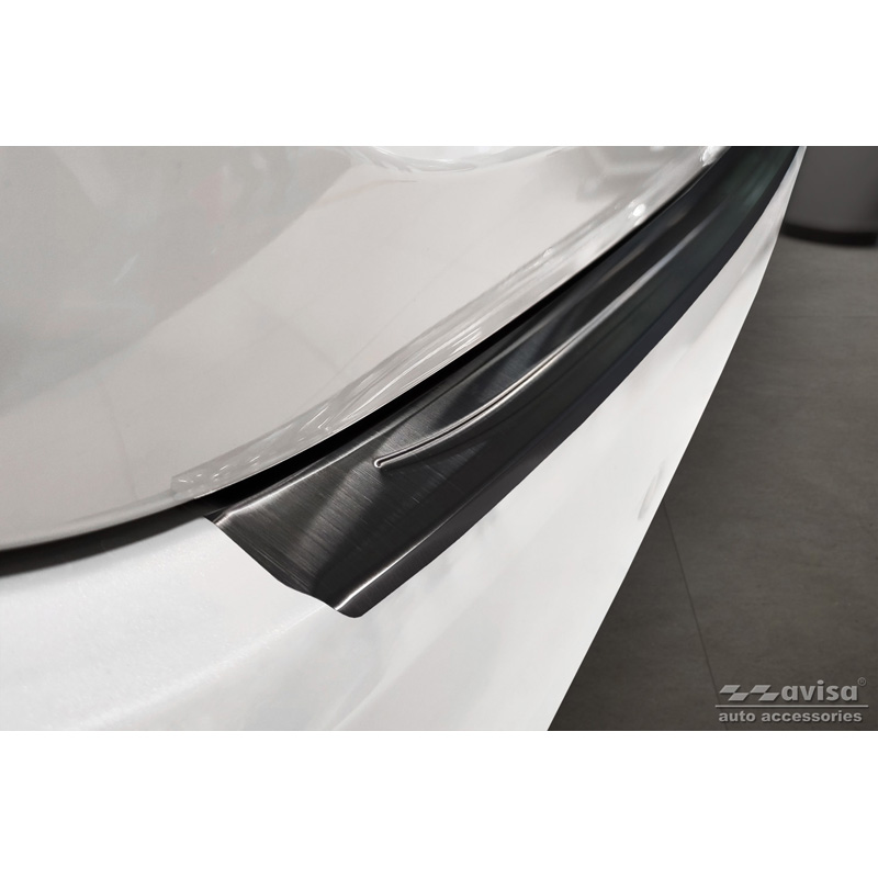 Zwart RVS Achterbumperprotector  Toyota Corolla XII Sedan 2019-