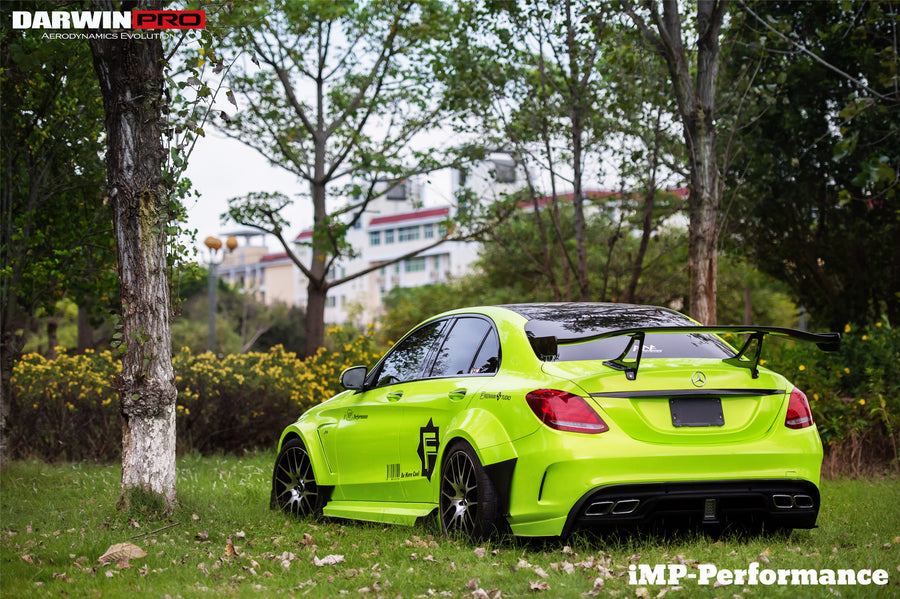 Mercedes Benz C-Class W205 Sedan IMP Style Carbon Fiber Spoiler 2015-2021