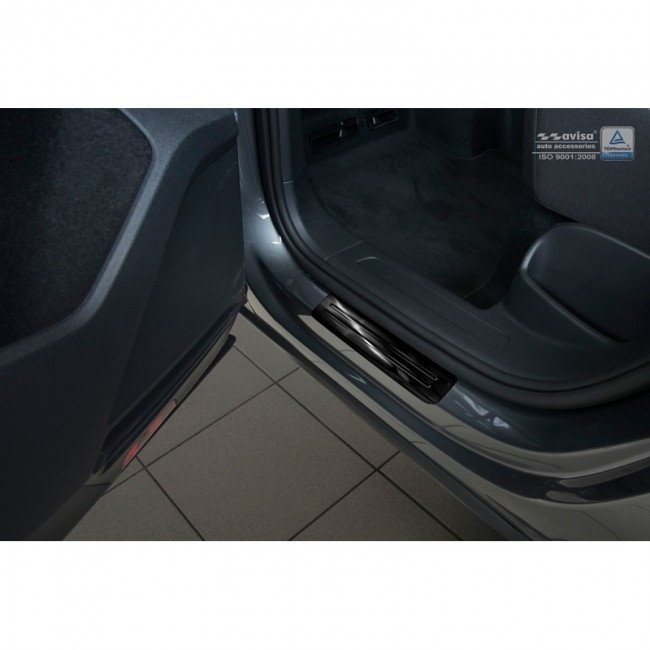 Zwart RVS Instaplijsten Volkswagen Tiguan II 2016- 4-delig