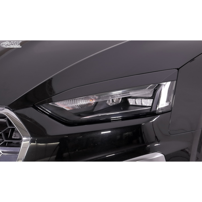 Koplampspoilers  Audi A5 (F5) 2016-2020 & Facelift 2020- (alleen LED koplampen, niet voor Matrix-LED) (ABS)