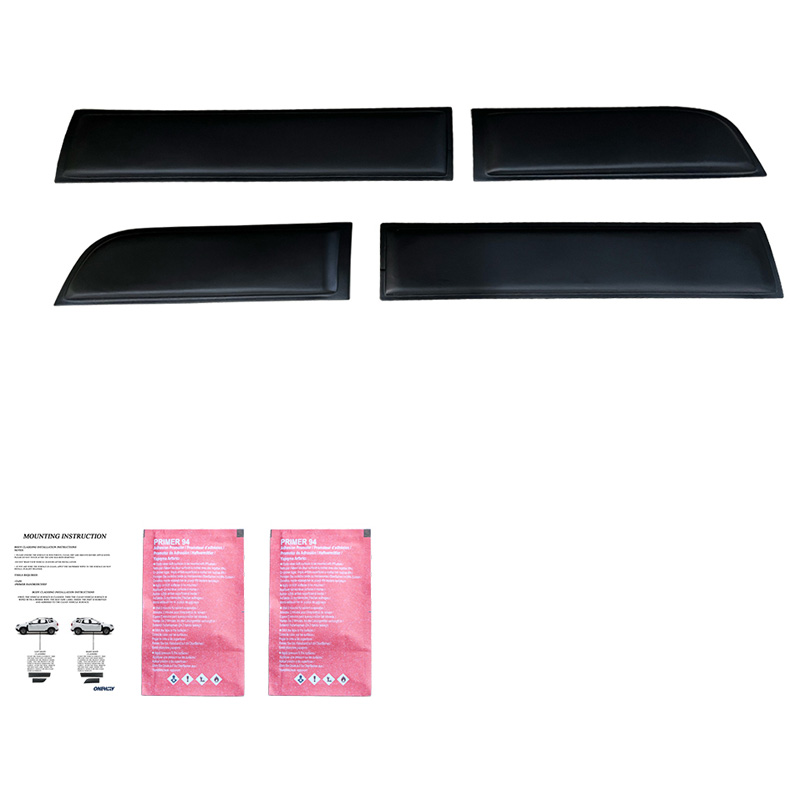 Deurpanelen  Dacia Duster I 2010-2017 (zonder Duster markering) - Matzwart