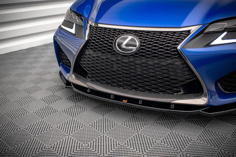 Voorspoiler V.2 Lexus GS F Mk4 FL Maxton Glans Zwart