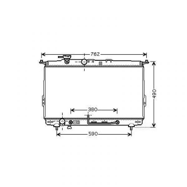 Radiator SONATA 99->> 400x725 2.5-24V/2.0/2.8 V6