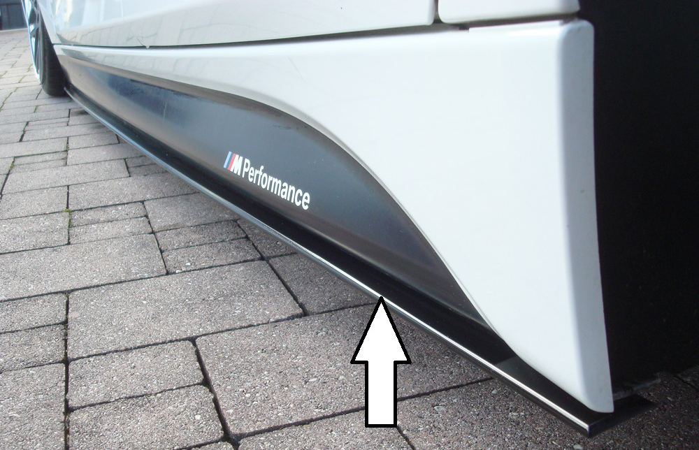 Zijskirt BMW 3Serie F30/F31 2012-... Zwart Rieger