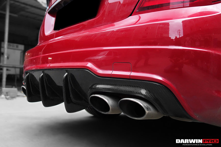 Mercedes Benz W204 C Class Coupe Carbon Fiber Diffuser 2012-2014