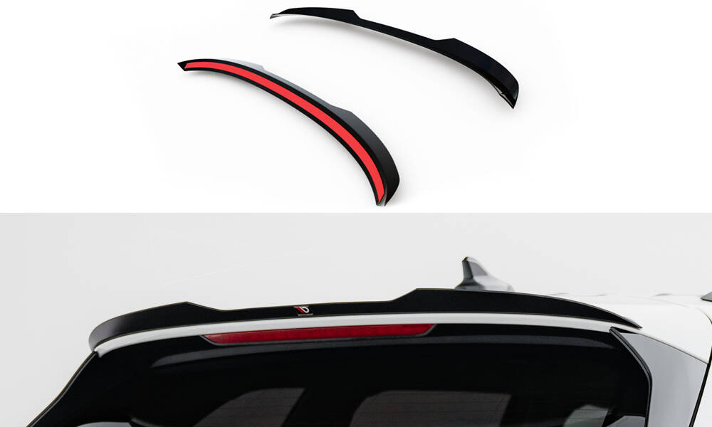 Spoiler Cap Volkswagen Passat B9 Maxton Glanzend zwart