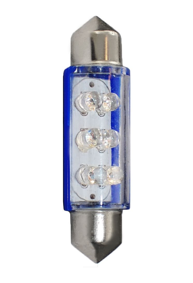 M-tech L046 41mm C5W/s8.5V 12v/24v 6x 3mm LED Blauw