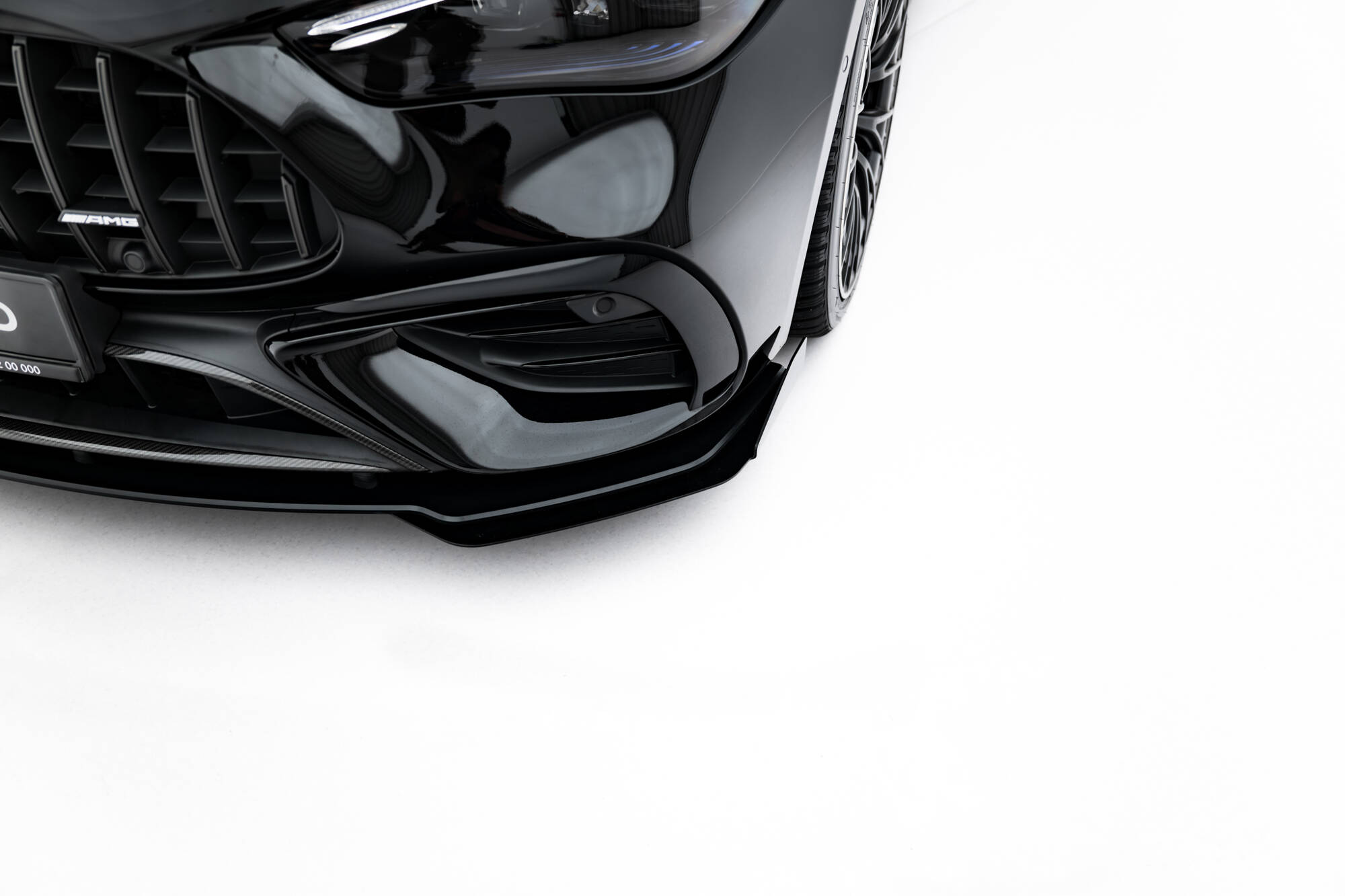 Street Pro Voorspoiler + Flaps Mercedes-AMG CLE 53 C236 Maxton Glanzend zwart