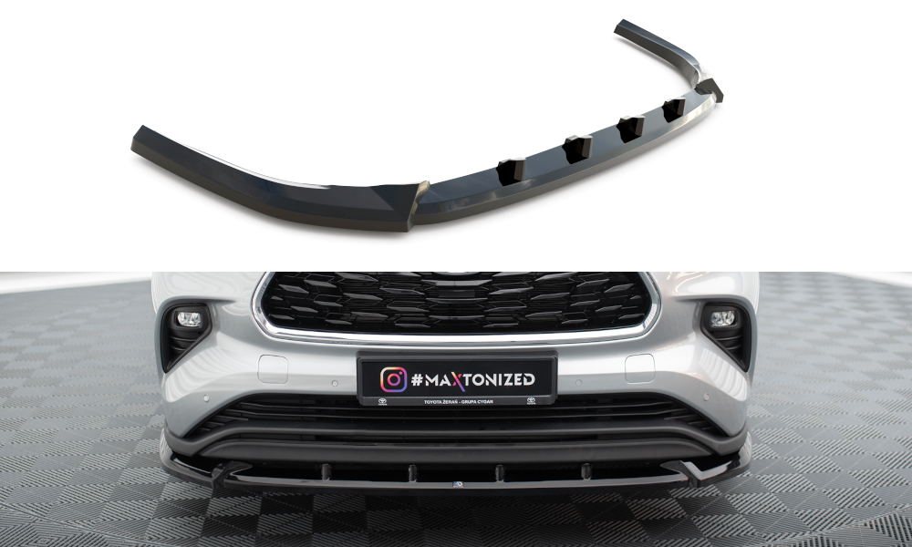 Voorspoiler Toyota Highlander Maxton Glans Zwart