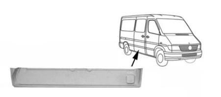 deurbodem, schuifdeur Mercedes Sprinter, 1995-2006