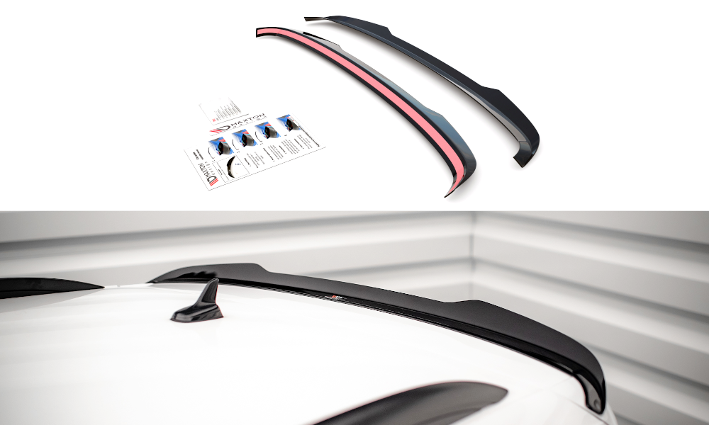 Spoiler Volkswagen Tiguan MK2 Maxton Glans Zwart