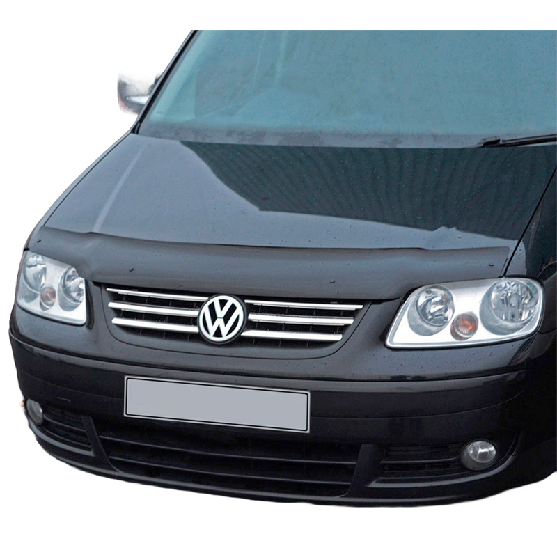 Motorkapbeschermer (steenslagcover)  Volkswagen Caddy MK3 2004-2010 - Glanzend zwart