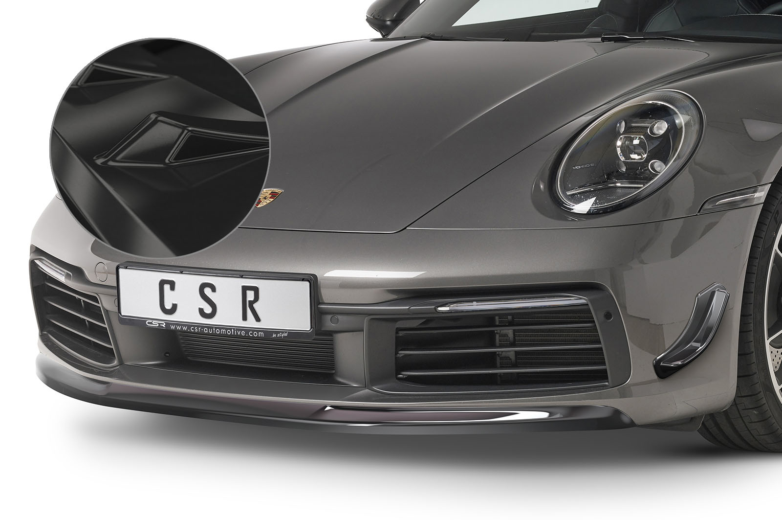 CSR Voorspoiler Porsche 911/992 Glossy black