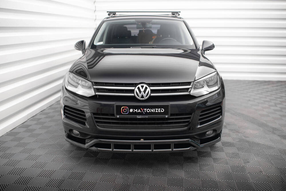 Voorspoiler Volkswagen Touareg Maxton Glans Zwart